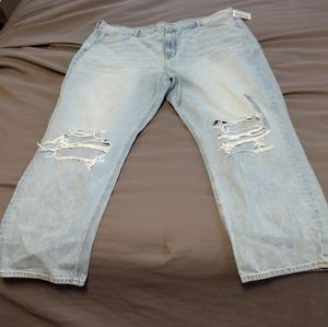 High rise straight cut jeans